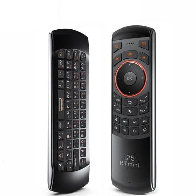 China Original IR Control 3 in 1 Mini i25 2.4G Wireless Rii Keyboard Fly Air Mouse IR Supplement Study Remote Control For Android TV Smart IPTV for sale