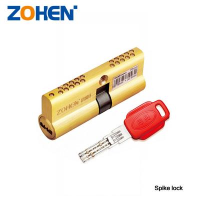 China Zhong heng pure copper security locks core spike bedroom lock door for sale