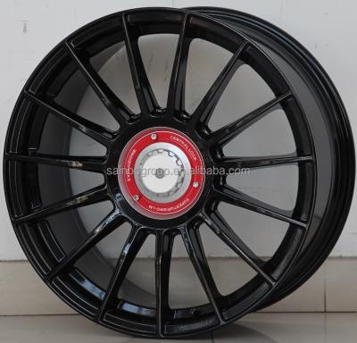 China F260257 ALLOY 17x7.5 18x8 19x8.5 5x112 5x120 Black Silver ALLOY F260257 Gold Machine Face Saibo Wheel Rim Car Aluminum Alloy Wheels for sale