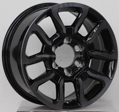 China ALLOY F261103 17x7 18x7.5 5x150 6x139.7 High Quality Black Machine Face Sainbo Wheels Car Alloy Wheels for sale