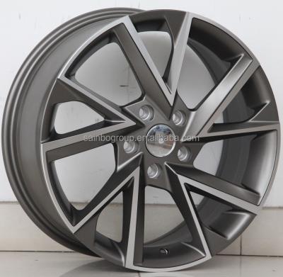 China SAINBO Matte Black Car Face Machine ALLOY F260262 16x6.5 17x7 18x7.5 19x8 5x100 5x112 Gunmetal Aluminum Wheels Alloy Wheels for sale