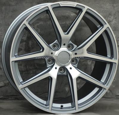 China Sainbo F80B75 20x10 5x112 5x130 Matte Black Wheels Face Machine Gunmetal Wheels Car Aluminum Alloy Wheels for sale