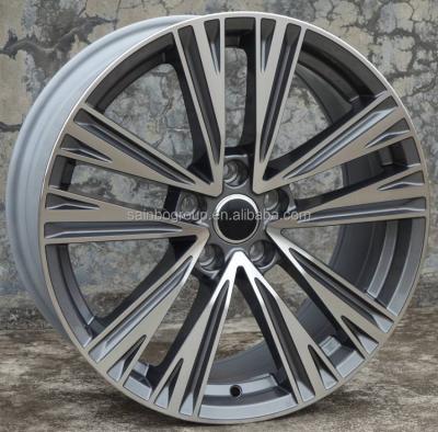 China F881424 ALLOY F881424 18x8 5x100 5x112 gunmetal wheels car aluminum alloy wheels matt black silver high quality wheels face machine from saitbo for sale