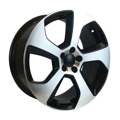 China F80064 ALLOY 15x7 16x7 17x7.5 5x100 5x112 high quality alloy gunmetal machine black face promotion car alloy wheels for sale