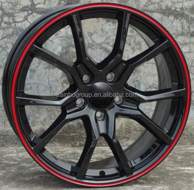 China F881418 18x8 5x100 5x114.3 Matte Black Silver Machine Face Gunmetal Wheels Car Aluminum Alloy Wheels for sale