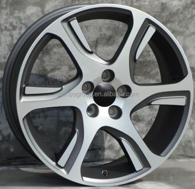 China Sainbo Black Face Alloy F991225 18x7.5 5x108 Gunmetal Machine Wheels Aluminum Alloy Wheels Car Wheels for sale