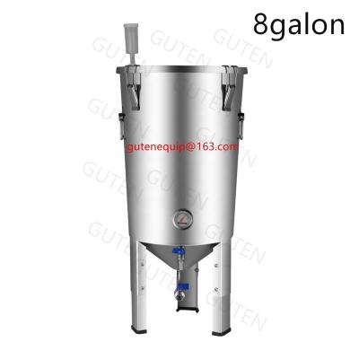 China food & Beverage Plant 8galon Conical Conical Fermenter / 30L Fermenter / Guten Beer Brewery Equipment for sale