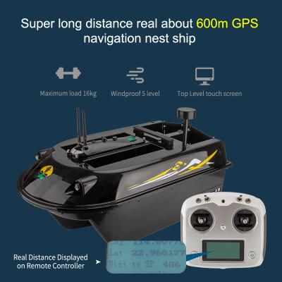 China High Quality Guarantees Its Stable Performance Factory Fish Finder GPS 8kg Bait Loading 4pcs Hoppers With 0.8kg Motor 500M Remote Control Fishing Bait Boat for sale