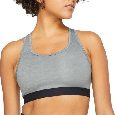 China OEM Women's Gray Medium-Support Breathable Sports Bra for sale