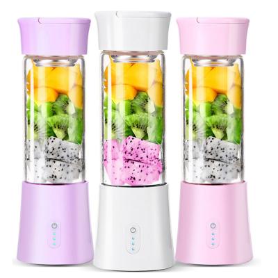 China Juice Cup Mini Portable 380ml Refillable Crushing Juice Maker Food Blender Handheld Fresh Fruit for sale