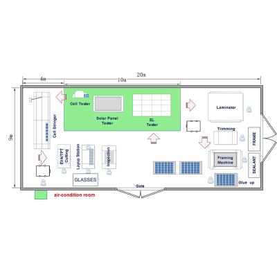 China Ooitech Lower Investment Of 3mw Manual Solar Panel Production Line for sale