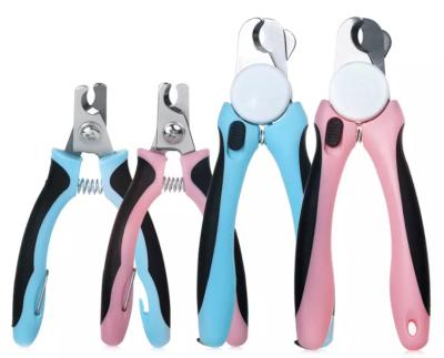 China Amazon Stocked Hot Selling Grooming Tools Cat Dog Scissors Clip Led Light Cutter With Trimmer Pet Nail Grinder Clip for sale