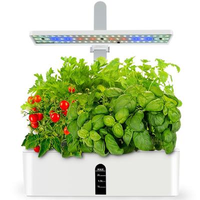 China Modern Indoor Home Smart LED Grow Lights Garden Artificial Herb Plant Hydroponic Systems Self Watering Flower Planter Pots for sale