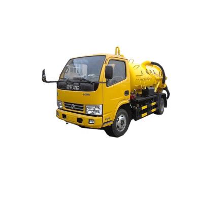 China Carbon Steel Dongfeng Vacuum Sewage Suction Tanker Mini Suction Sewage Truck For Mud Sewage for sale