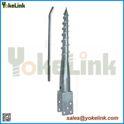 China Carbon steel Ground Screw Anchor For Fence for sale