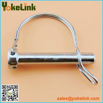 China 1/4 inch Round Wire Lock Pins Shaft Locking Pin Double Wire Snapper Pins for Farm Trailer for sale