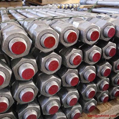 China ASTM F1554 Grade 105 Studs Hot Dip Galvanized Structural Bolt for sale