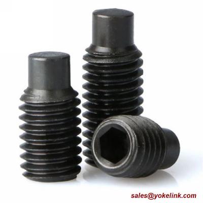 China ASME B18.3, DIN 915 Alloy Steel Socket Set screws with Dog Point, Nylok patch for sale