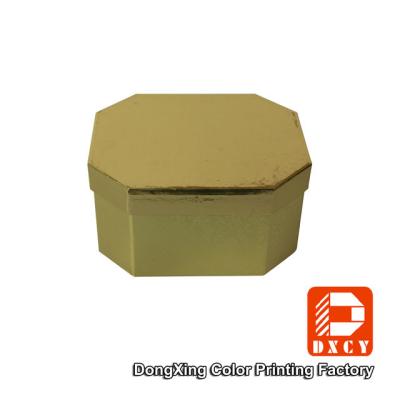 China Octagon Delicate High Gloss Gift Boxes , Eco Friendly Cardboard Packaging Boxes for sale