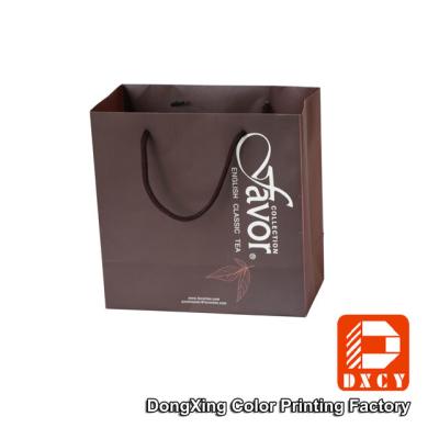 China Recycled Small Paper Gift Bags , 300 Grams Paper Gift Packaging Bags for sale