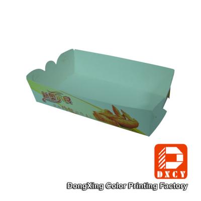 China Colorful Printing Sustainable Paper Packaging For Fast Food Detachable Glossy Varnishing for sale