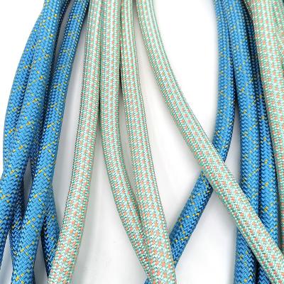 China Other 10mm Double Round Boating Rope Leash Nylon Braided Flat Solid Solid Round Rope for sale