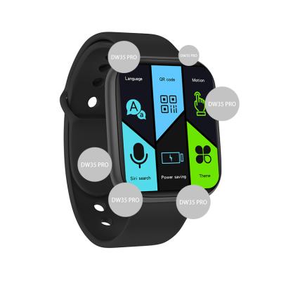 China OEM Logo Smart Band Dial Call Touch Screen Sleep Blood Pressure Monitor Reloj Inligente DW35 Smartwatch for sale