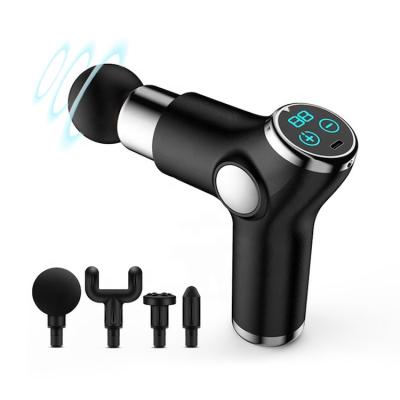 China Universal Deep Tissue Percussion Massage Gun Pain Relief Fitness Muscle Relaxation 32 Speed ​​Mini Massage Gun 2021 With LCD Display for sale