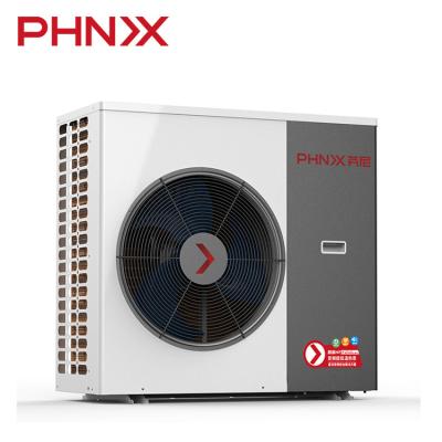 China PHNIX -30c Hotel Air Water Inverter EVI Air Source Heat Pump Heating 10kW Warmepumpe R410A for sale