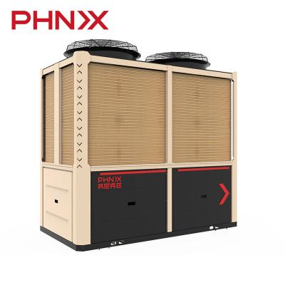 China Hotel PHNIX IPX4 100kW Commercial Hot Water Inverter Cooling Heating Heat Pump for sale