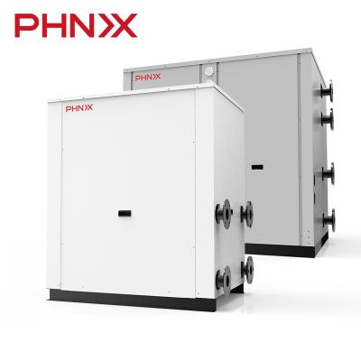 China Hotel PHNIX R134a 80c 45kW high temperature water source heat pump water heater for industrial water heating for sale