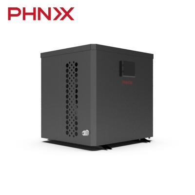 China Hotel PHNIX Bomba Calor Piscina Small Air Source Metal Swimming Pool Pool Spa Solid Heat Pump With WIFI Control for sale