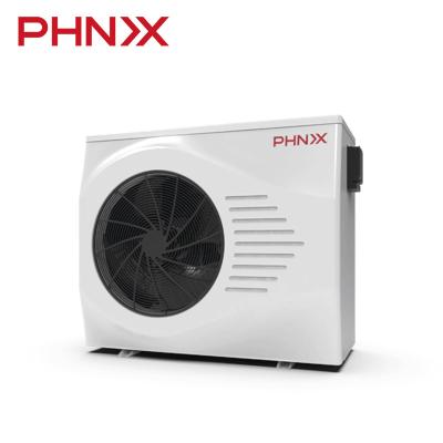 China PHNIX outdoor swimming pool heated air to water piscinas de calienta Monoblock heat pump air to water warmepumpe with remote control for sale