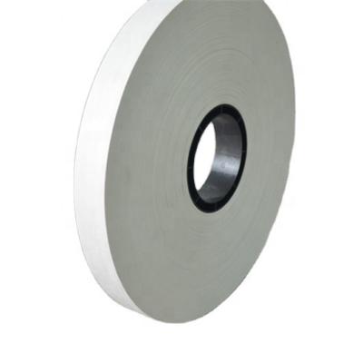 China Machine Packing 15mm-20mm Pure White Kraft Paper Tape PE Coated Tie Material Manufacturer for sale