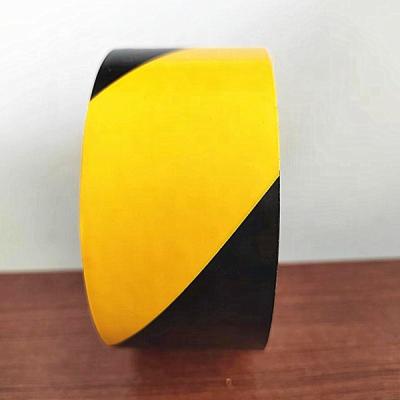 China Popular Warning Line Waterproof Stick PVC Floor Marking Tape Zebra Tape Yellow And Black Sticking Tapes for sale