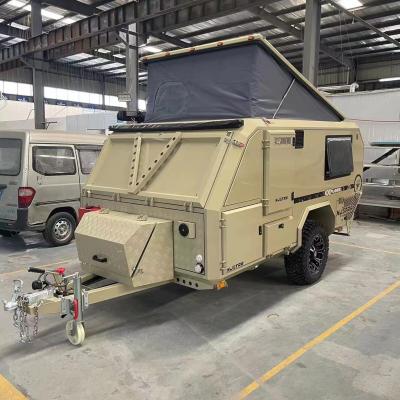 China Schwerlastfahrzeug mit Aufhängung Reiseanhänger Australien Caravan Kleine Pop-Up-Camper zu verkaufen