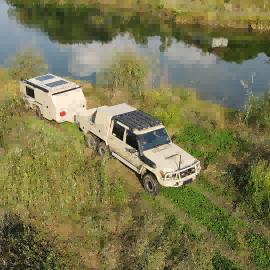 China 3m Awning Njstar Explore Anhänger Aluminium Off Grid RV Anhänger Off Road Zeltanhänger zu verkaufen