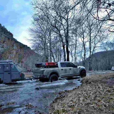 China Off Grid Caravan Overland Trailer Avonturier Expeditie NJSTAR EXPLORER Te koop