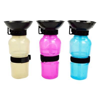 China Viable Wholesale Eco-Friendly Portable Dog Water Bottle Pet Water Bowl Outdoor Travel Pet Feeder for sale