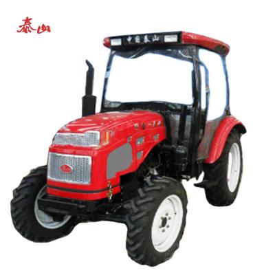 China Farms with cabin 60hp wheel tractor garden tractor china compact efficient tractor new best for sale