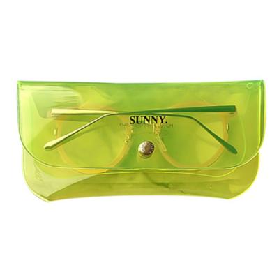 China All Promotion High Quality Custom Waterproof Hot Seal Glass Bag Ladies Sun PVC Ladies Sun Glass Neon Pouch for sale