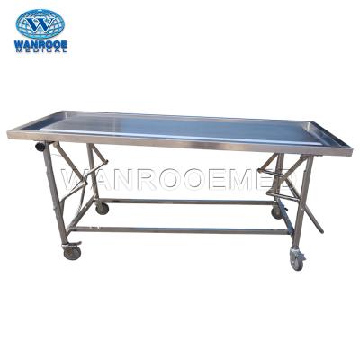 China American Style GA205 Single Burial Stainless Steel Embalming Table Embalming Table for sale