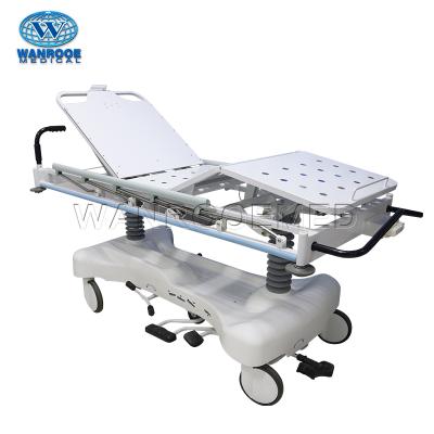 China Transfer Patient in Ambulance Patient Chair Hospital BD111B Emergency Transport Stretcher Hydraulic Bed Trolley for sale