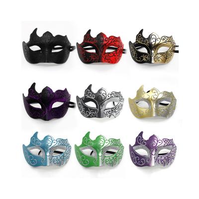 China High Quality Painted Half Face Halloween Masquerade Party Mask Men's And Women's Spray Paint Masquerade Party Decorations for sale