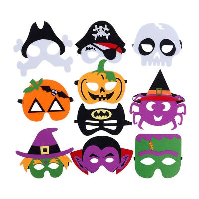 China Wholesale Cartoon Custom Ruled Halloween Masks Prom Kids Halloween Mask Cartoon Style Party Supplies for sale