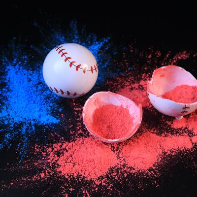 China 2 Piece Plastic Boy Or Girl Gender Reveal Baseball Balls Powder Throw Gender Reveal Party Consumables Lot for sale