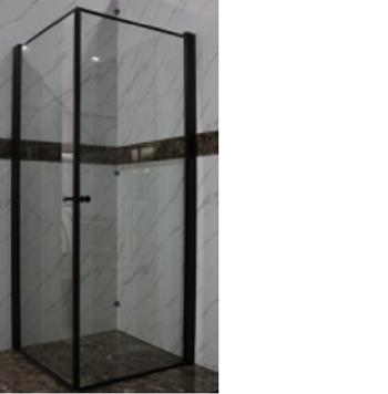 China Black Frameless Round Aluminum Round Shower Room Small Shower Room Glass Frame Enclosure for sale