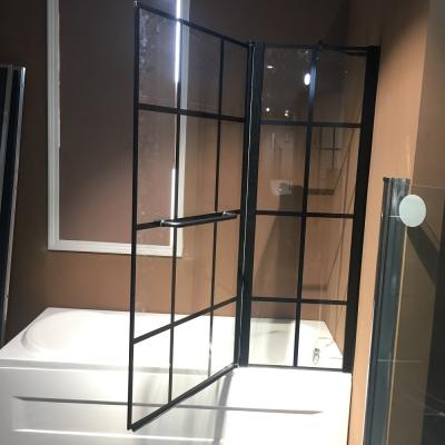 China With Frame Adjust Pivot Hinge Undreakable Screen Glass Shower Door à venda