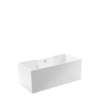 China Hot Selling Free Standing Mini Square Bathtub Standard Size Extra Deep Custom Size Free Standing Bathtub For Adult for sale