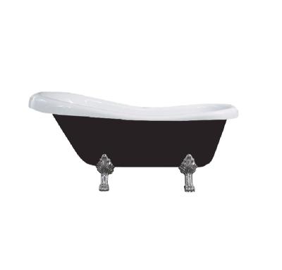 China Factory Made Classic Freestanding Tub Black Clawfoot Acrylic Bathtub zu verkaufen